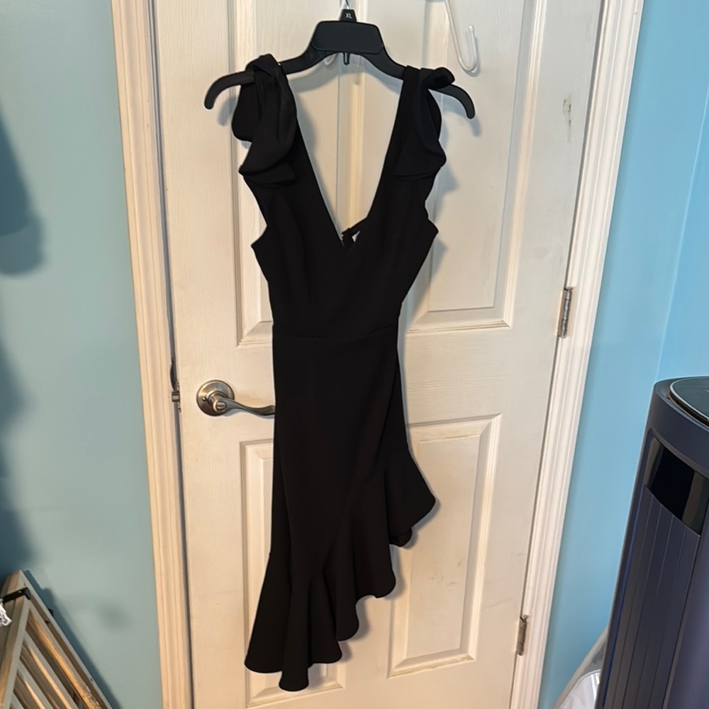 Elegant Black Ruffle Dress